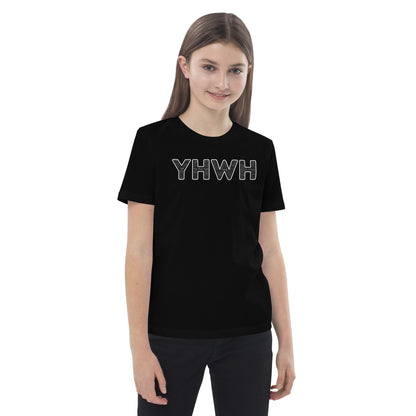 YHWH Names and Titles | Organic Cotton Kids T-Shirt | White Print