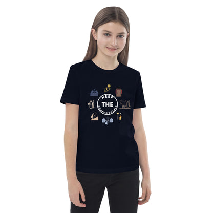 Keep the Commandments | Unisex Organic Cotton Kids T-Shirt | White Print