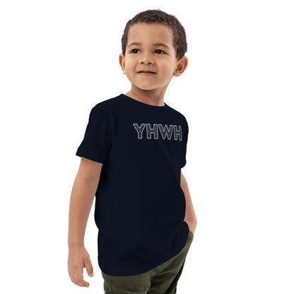 YHWH Names and Titles | Organic Cotton Kids T-Shirt | White Print