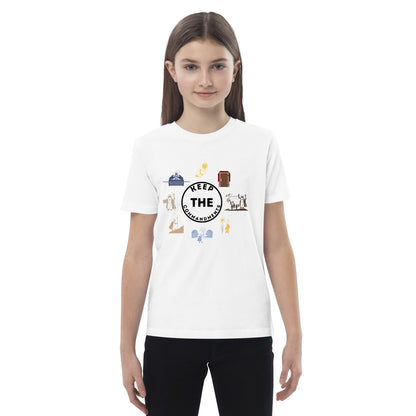 Keep the Commandments | Unisex Organic Cotton Kids T-Shirt | Black Print