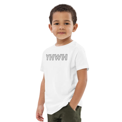 YHWH Names and Titles | Organic Cotton Kids T-Shirt | Black Print