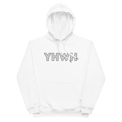 YHWH Names and Titles | Unisex Premium Eco Hoodie | Black Print | Organic*