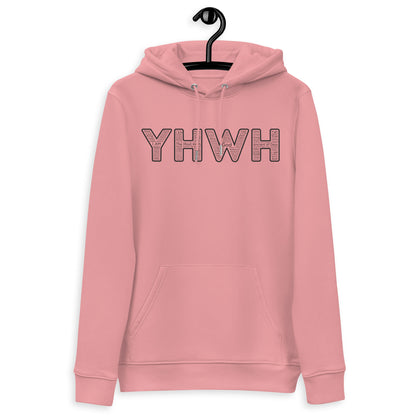 YHWH Names and Titles | Unisex Eco Hoodie | *Organic | Black Print