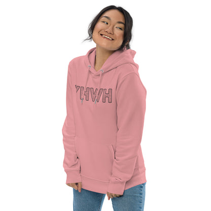 YHWH Names and Titles | Unisex Eco Hoodie | *Organic | Black Print