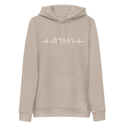 Rhythm of the Heart YHWH | Unisex Eco Hoodie | *Organic | White Print