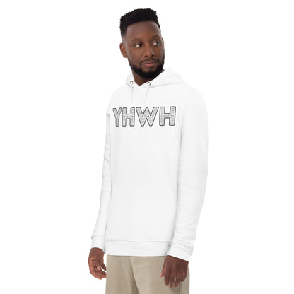 YHWH Names and Titles | Unisex Eco Hoodie | *Organic | Black Print