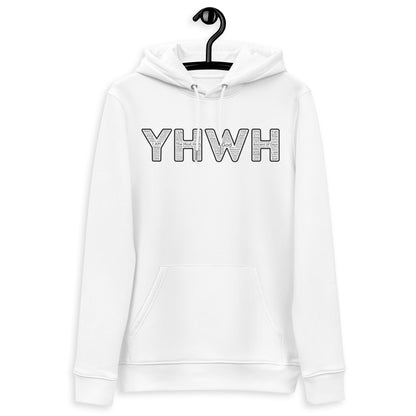 YHWH Names and Titles | Unisex Eco Hoodie | *Organic | Black Print