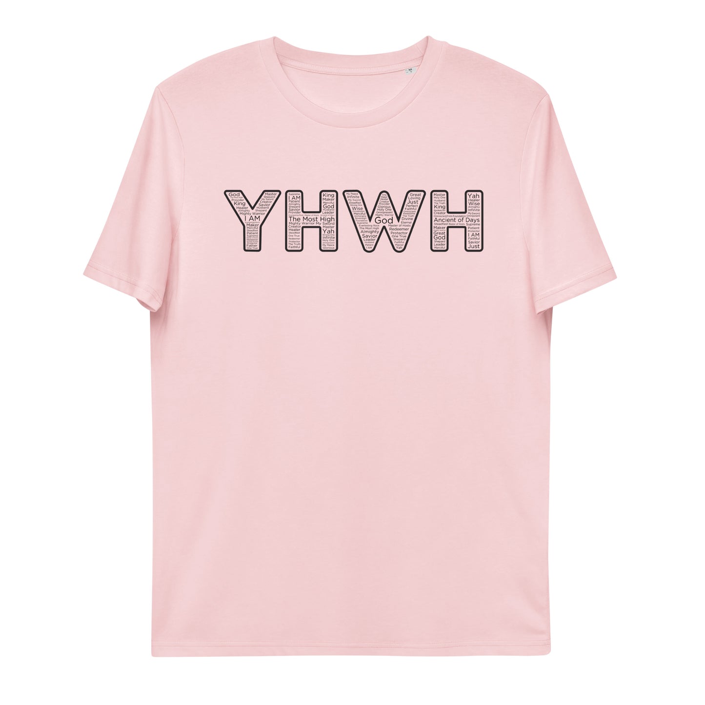 YHWH Names and Titles | Organic Cotton T-Shirt | Black Print