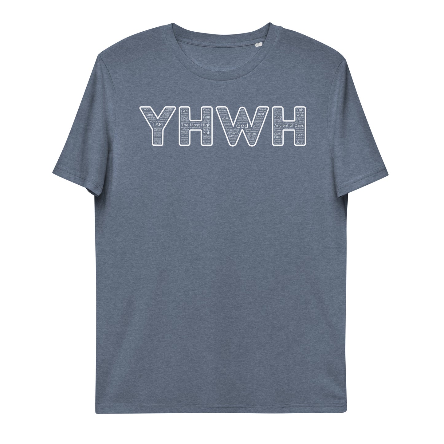 YHWH Names and Titles | Organic Cotton T-Shirt | White Print