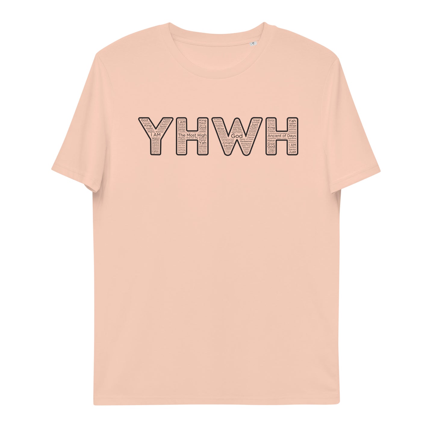 YHWH Names and Titles | Organic Cotton T-Shirt | Black Print