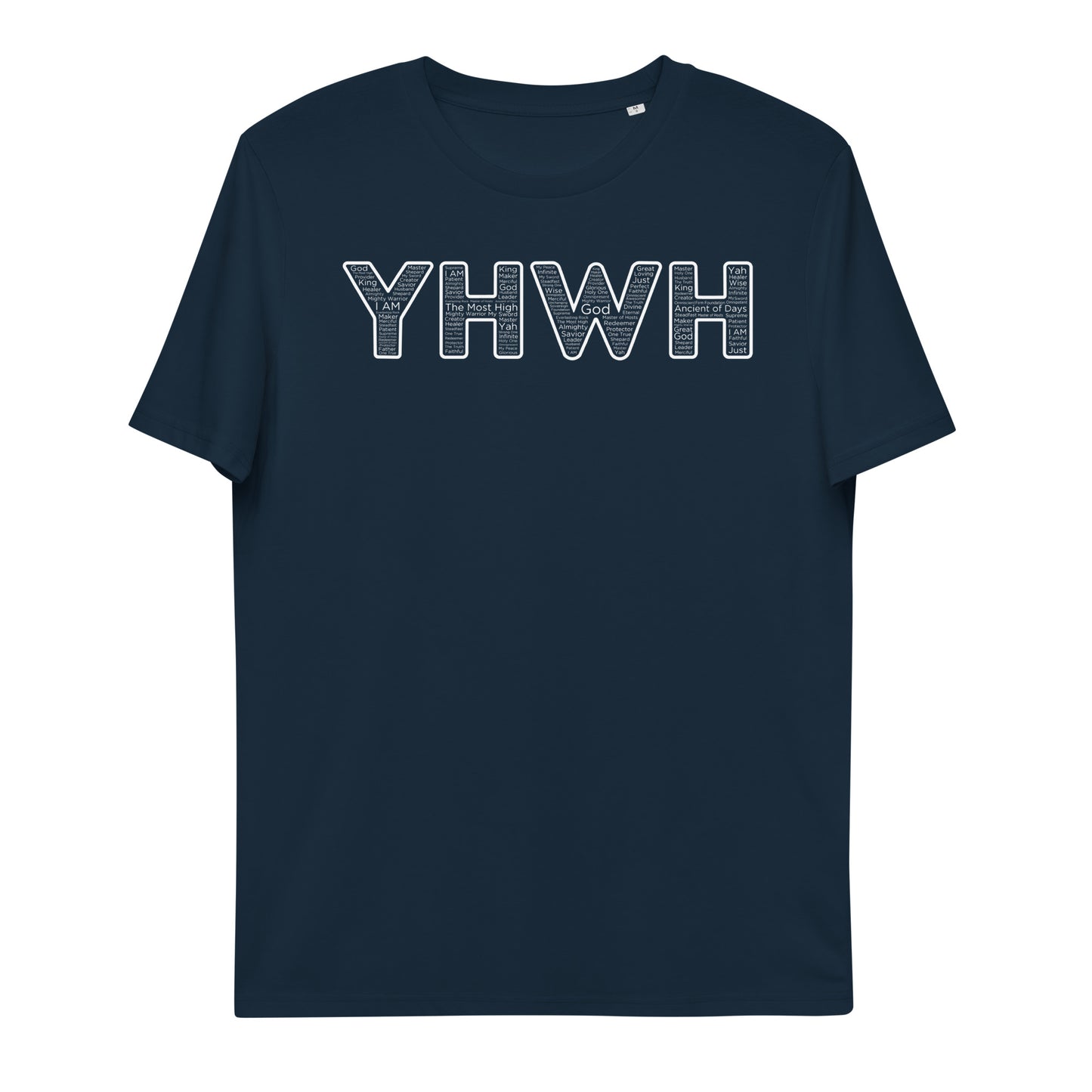 YHWH Names and Titles | Organic Cotton T-Shirt | White Print