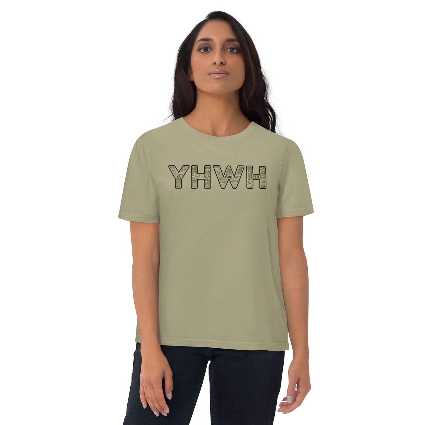 YHWH Names and Titles | Organic Cotton T-Shirt | Black Print