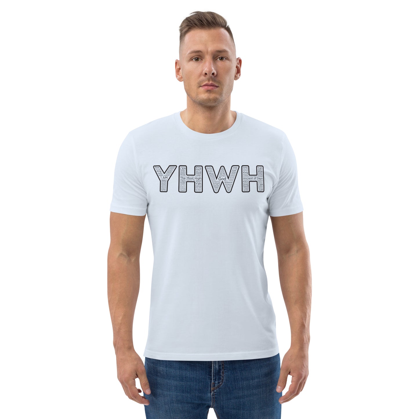 YHWH Names and Titles | Organic Cotton T-Shirt | Black Print