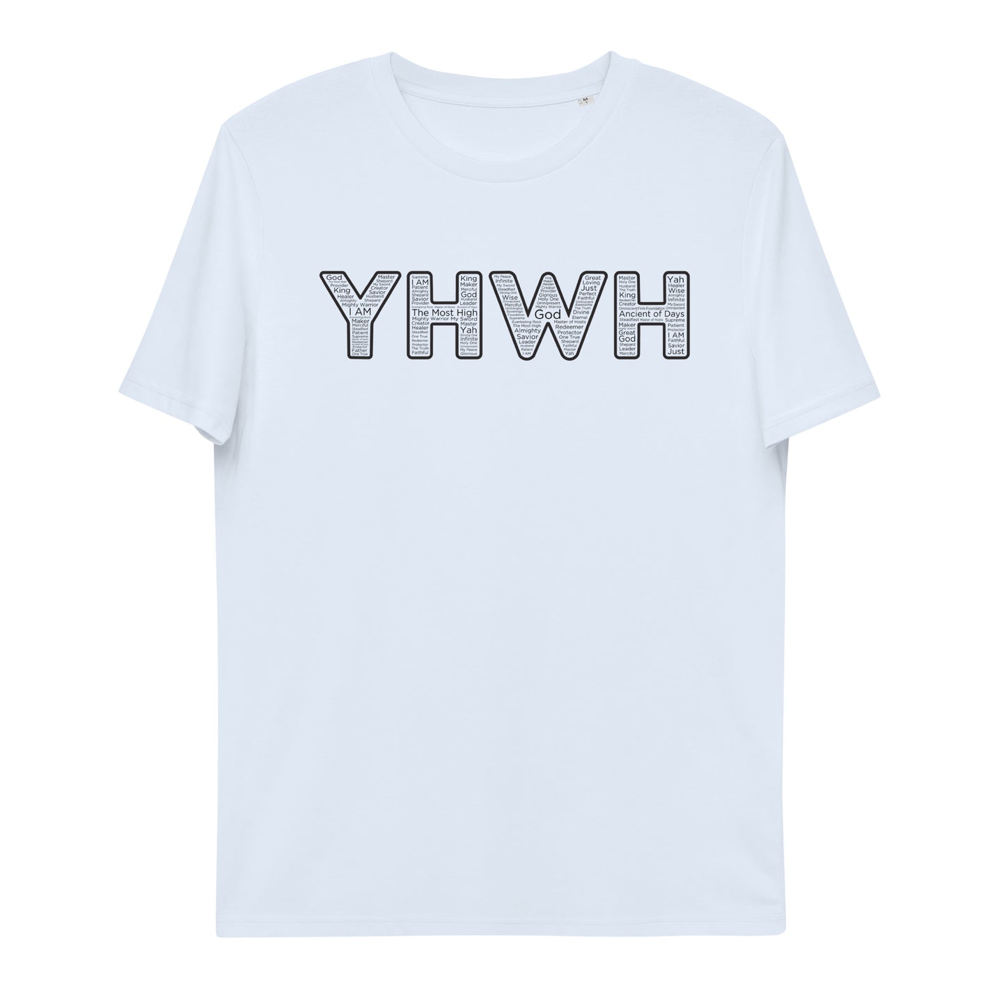 YHWH Names and Titles | Organic Cotton T-Shirt | Black Print