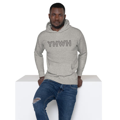 YHWH Names and Titles | Unisex Hoodie | Black Print