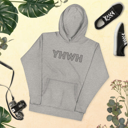 YHWH Names and Titles | Unisex Hoodie | Black Print