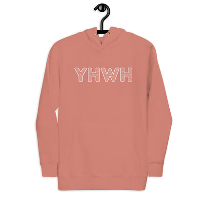 YHWH Names and Titles | Unisex Hoodie | White Print