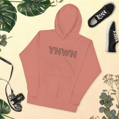 YHWH Names and Titles | Unisex Hoodie | Black Print