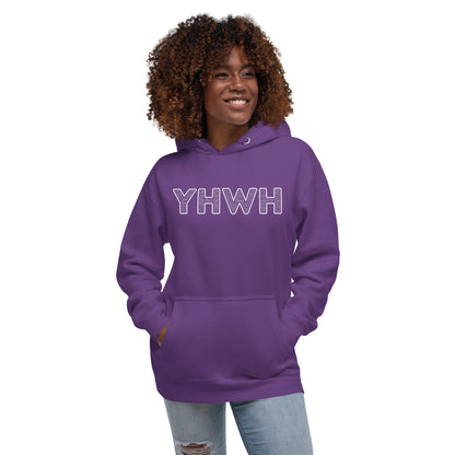 YHWH Names and Titles | Unisex Hoodie | White Print