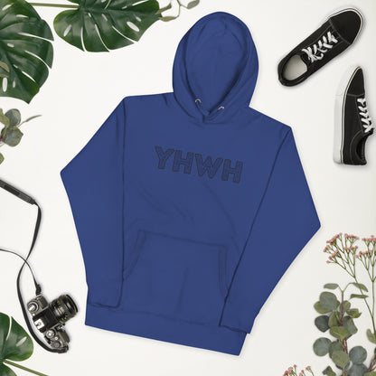 YHWH Names and Titles | Unisex Hoodie | Black Print